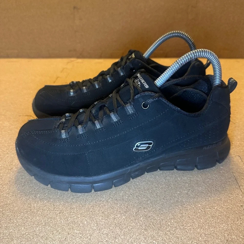 Skechers Flex Elite Women Black Memory Foam Sneakers 11717EW BBK Size 8